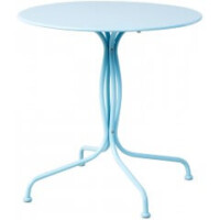 Martini Iron 27.5in Round Bistro Table Alfresco Home patio tables
