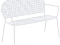 26-1295_Martini Iron Garden Bench - Bianca Alfresco Home patio seating