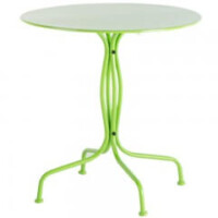 Martini Iron 27.5in Round Bistro Table Alfresco Home patio tables