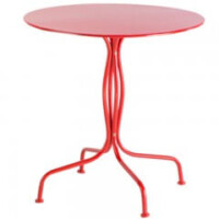Martini Iron 27.5in Round Bistro Table Alfresco Home patio tables
