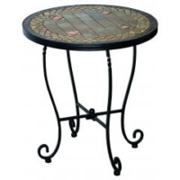 Dublin 20in Round Side Table Alfresco Home patio tables