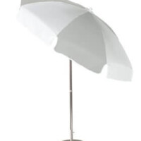 6090ALT Aluminum Tilting Octagon 7.5ft Push Button Manual Lift Umbrella